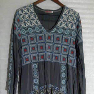 Johnny Was tunic top dress Medium